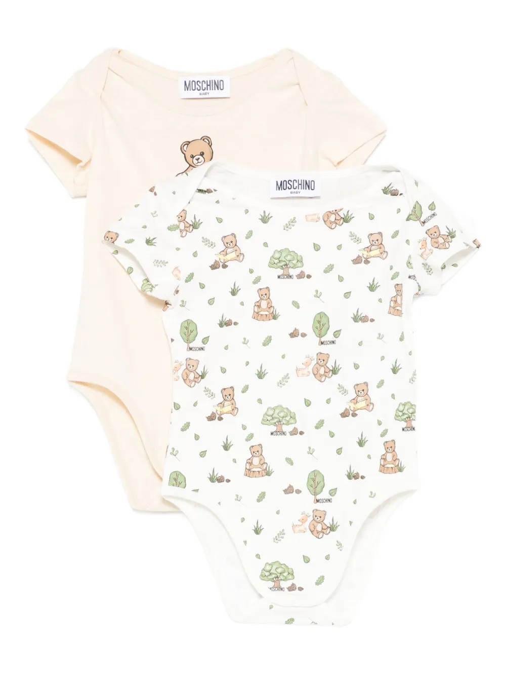 Moschino Kids teddy-print bodysuit pack Wit