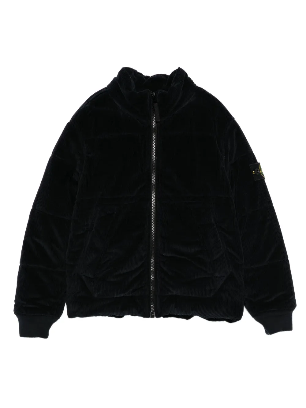 Stone Island Junior quilted corduroy jacket - ブラック Stone Island Junior quilted corduroy jacket - ブラック