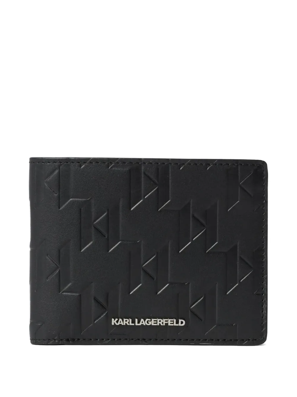 Karl Lagerfeld Leren portemonnee Zwart