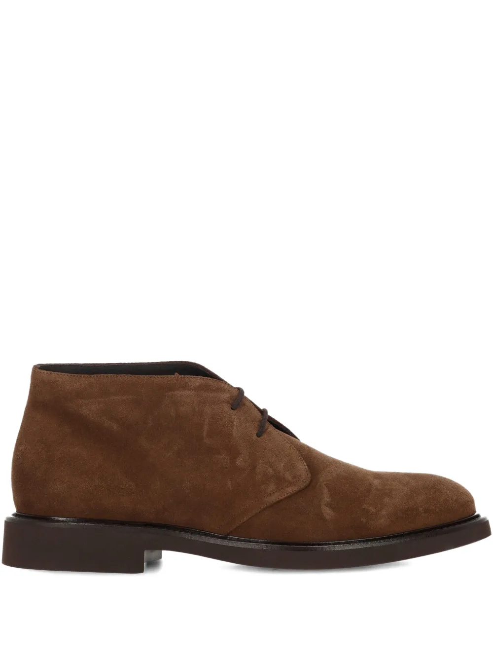 Doucal's suede lace-up boots Brown