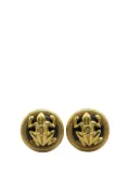 CHANEL Pre-Owned 1994 Gold Plated CC Frog Clip On Earrings costume earrings