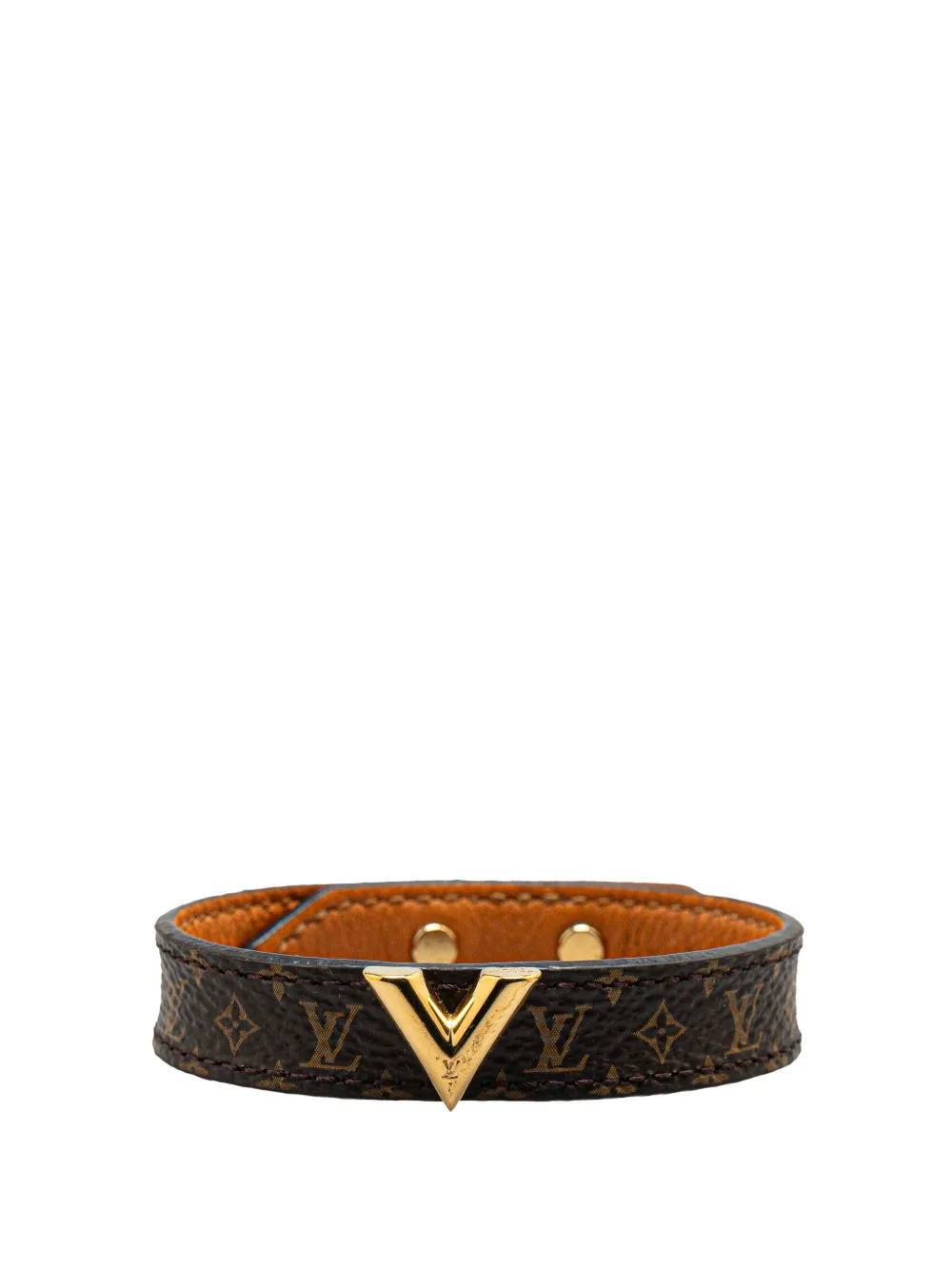 Louis Vuitton Pre-Owned 2023 モノグラム エッセンシャル V コスチューム ブレスレット - ブラウン Louis Vuitton Pre-Owned 2023 モノグラム エッセンシャル V コスチューム ブレスレット - ブラウン