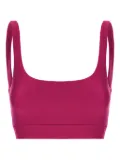 Monfusò square-neck stretch top - Pink
