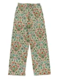 PANTAMOLLE floral-print drawstring trousers - Neutrals