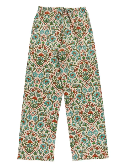 PANTAMOLLE floral-print drawstring trousers