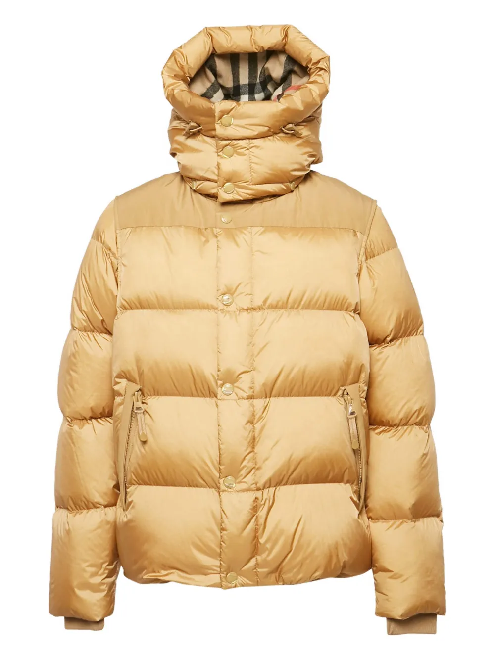 Burberry Pre-Owned detachable-sleeve puffer jacket | Neutrals | Image 1