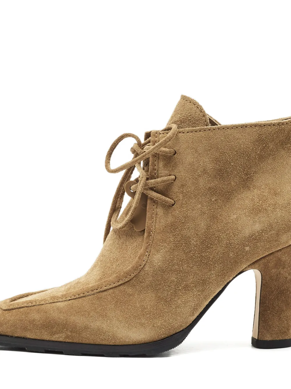 Burberry Pre-Owned 85 mm suède veterlaarzen - Bruin