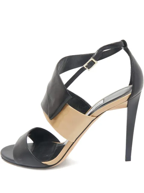 Jimmy Choo Pre-Owned  leather trapeze sandals