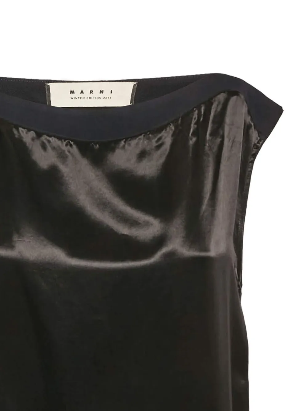 Marni Pre-Owned ribbed-hem satin top | Image 2