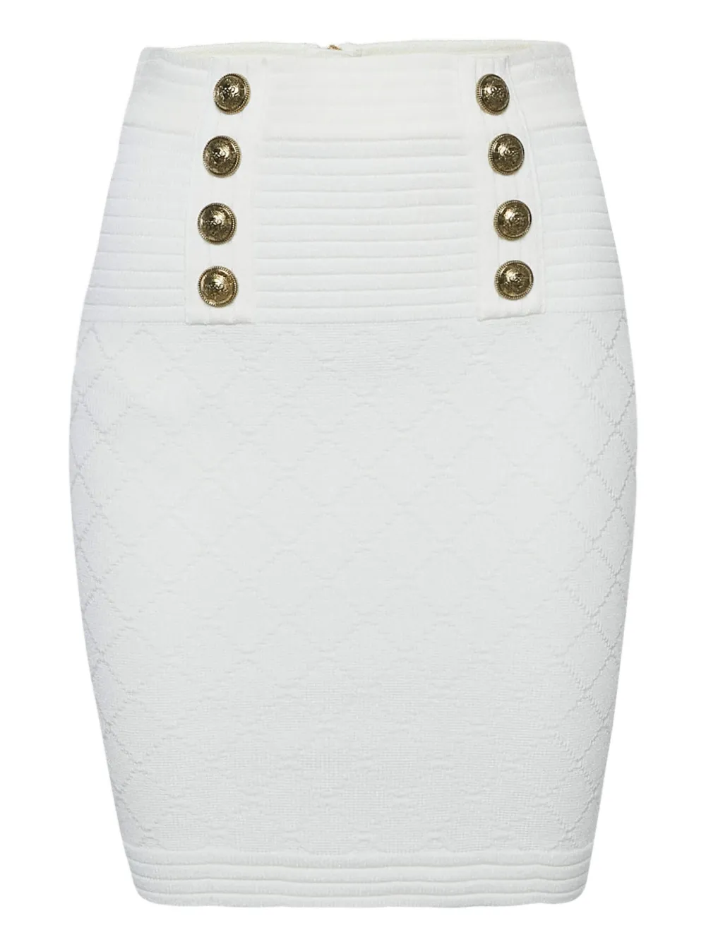 Balmain Pre-Owned Rock mit Zierknöpfen | Weiß | Image 1