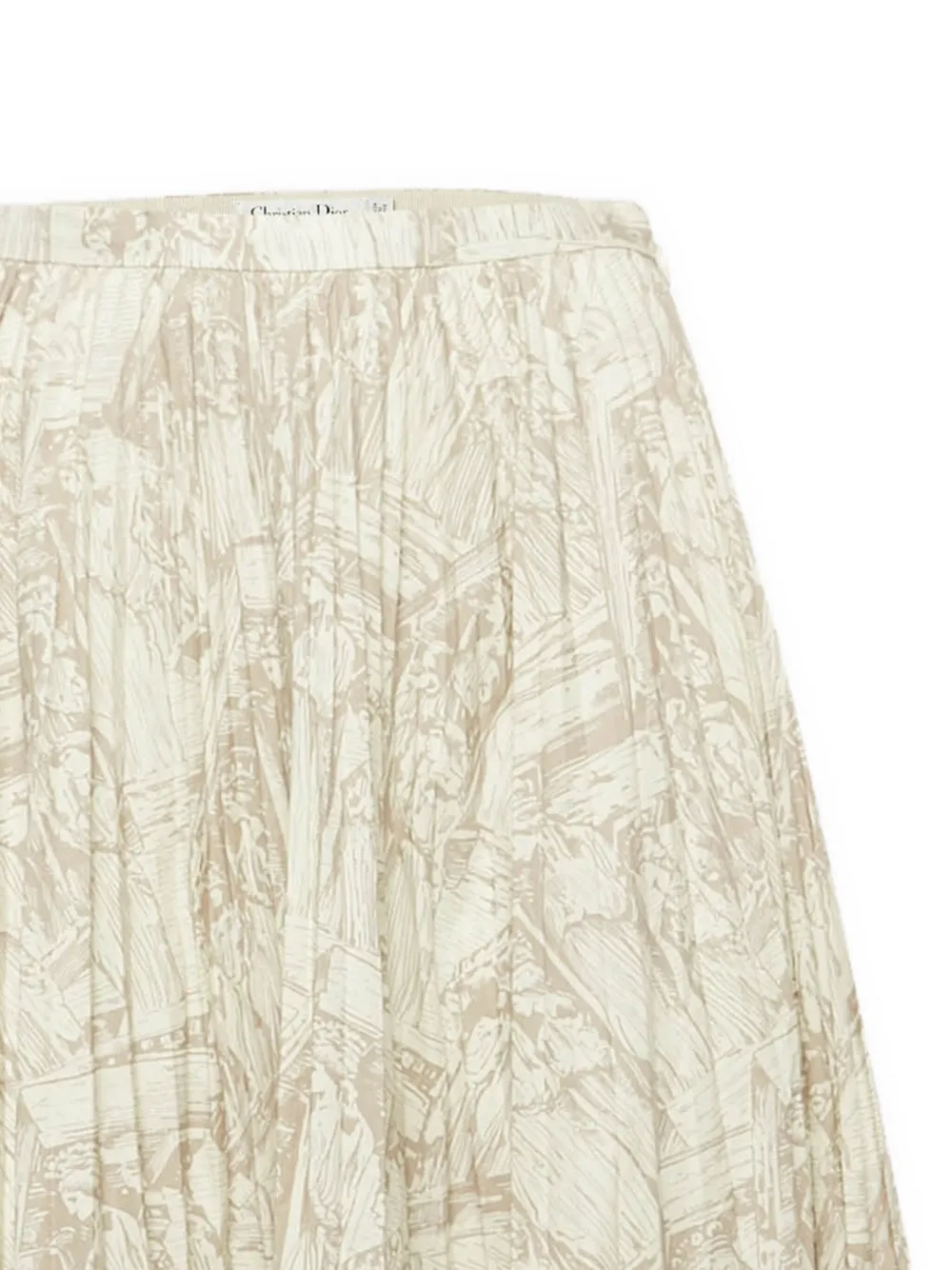 Christian Dior Pre-Owned 2024 rok met abstracte print - Beige