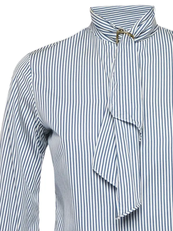 Polo Ralph Lauren Vintage ストライプ ボウタイブラウス | ブルー