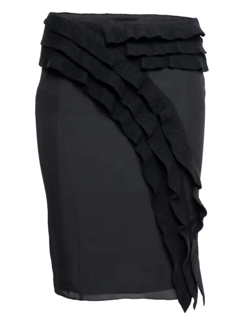 Emporio Armani Pre-Owned 2023 ruffle-trim skirt