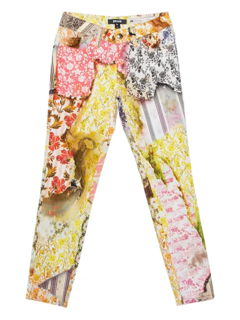 Just Cavalli Vintage floral-patchwork trousers