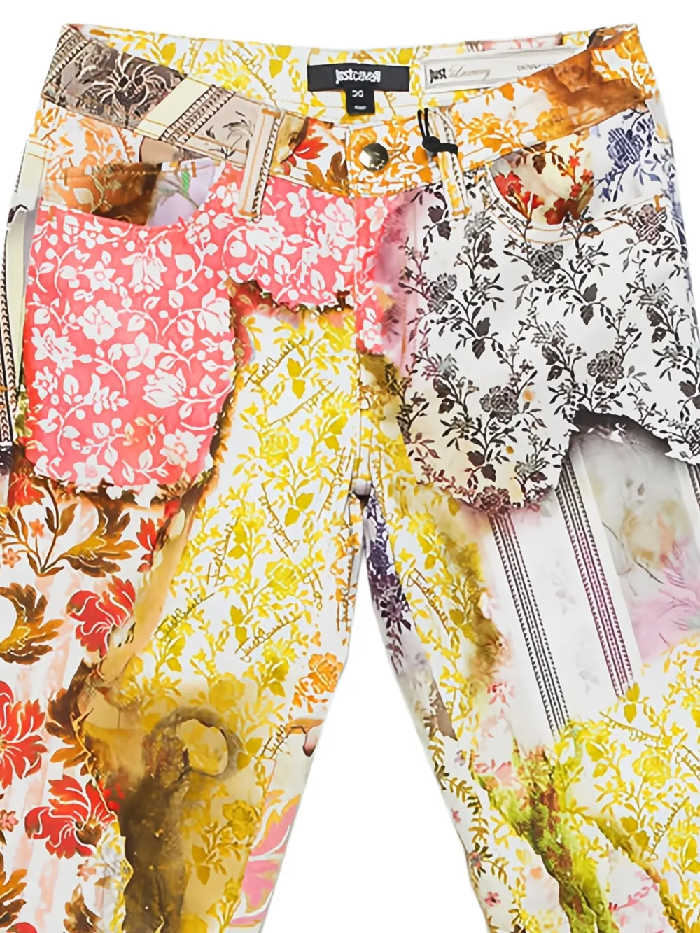 Just Cavalli Vintage floral-patchwork trousers | Image 2