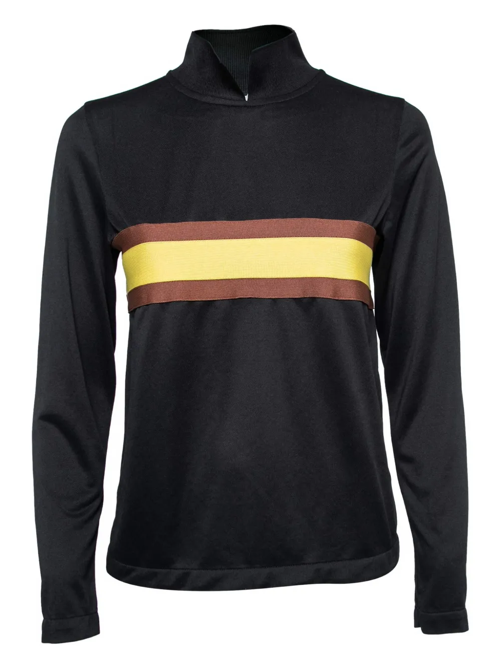 GANNI stripe-detail top | Black | Image 1