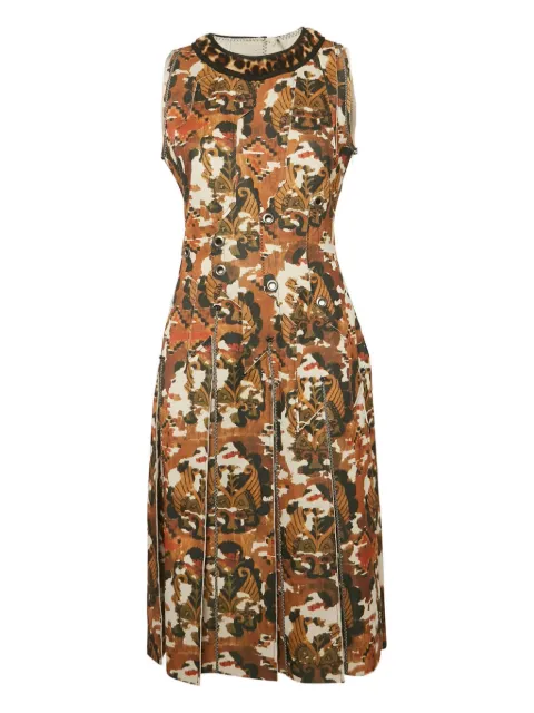 Bottega Veneta Pre-Owned pleated midi dress