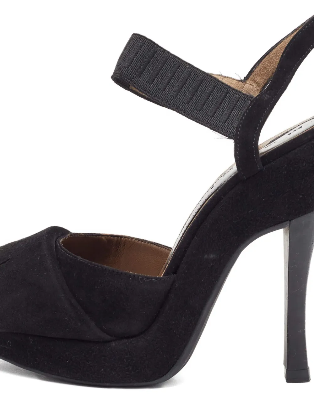 Marni Pre-Owned elastic-strap suede heeled sandals | Image 2