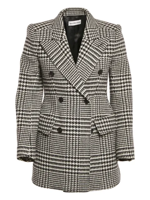 Balenciaga Pre-Owned pied-du-poul pattern blazer