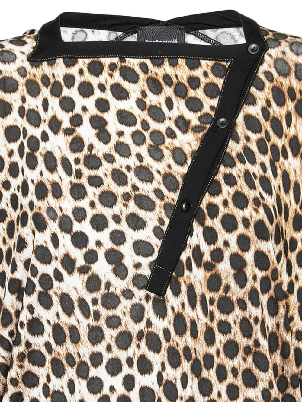 Just Cavalli Vintage 豹纹不对称罩衫（典藏款） | Image 2