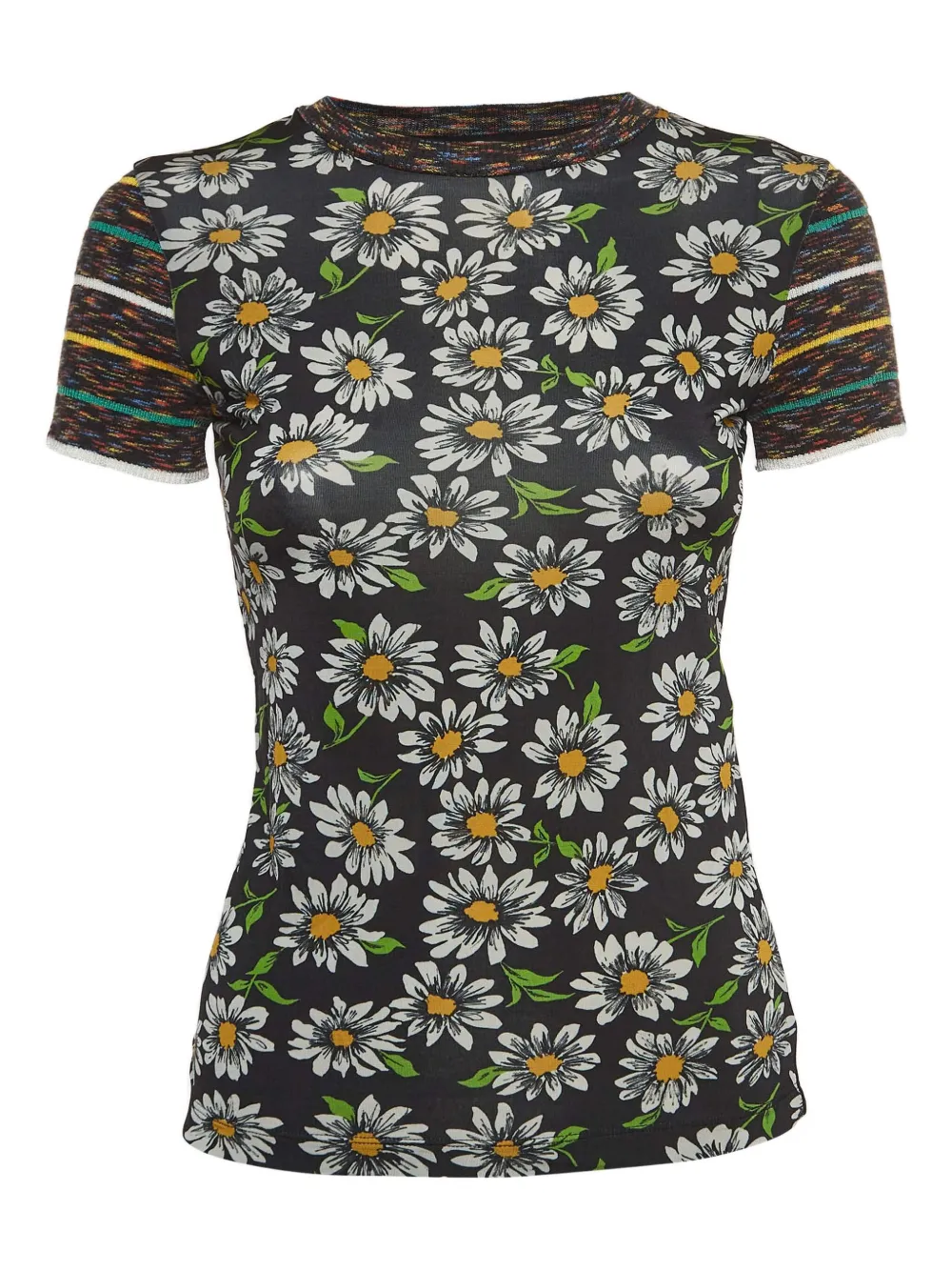 Missoni Pre-Owned 2024 daisy-print T-shirt | Black | Image 1