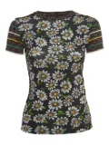 Missoni Pre-Owned 2024 daisy-print T-shirt - Black