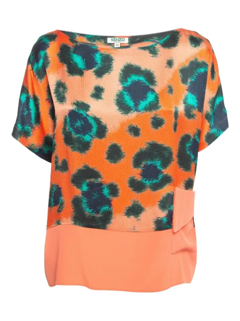 Kenzo Pre-Owned 2024 leopard-print pocket top