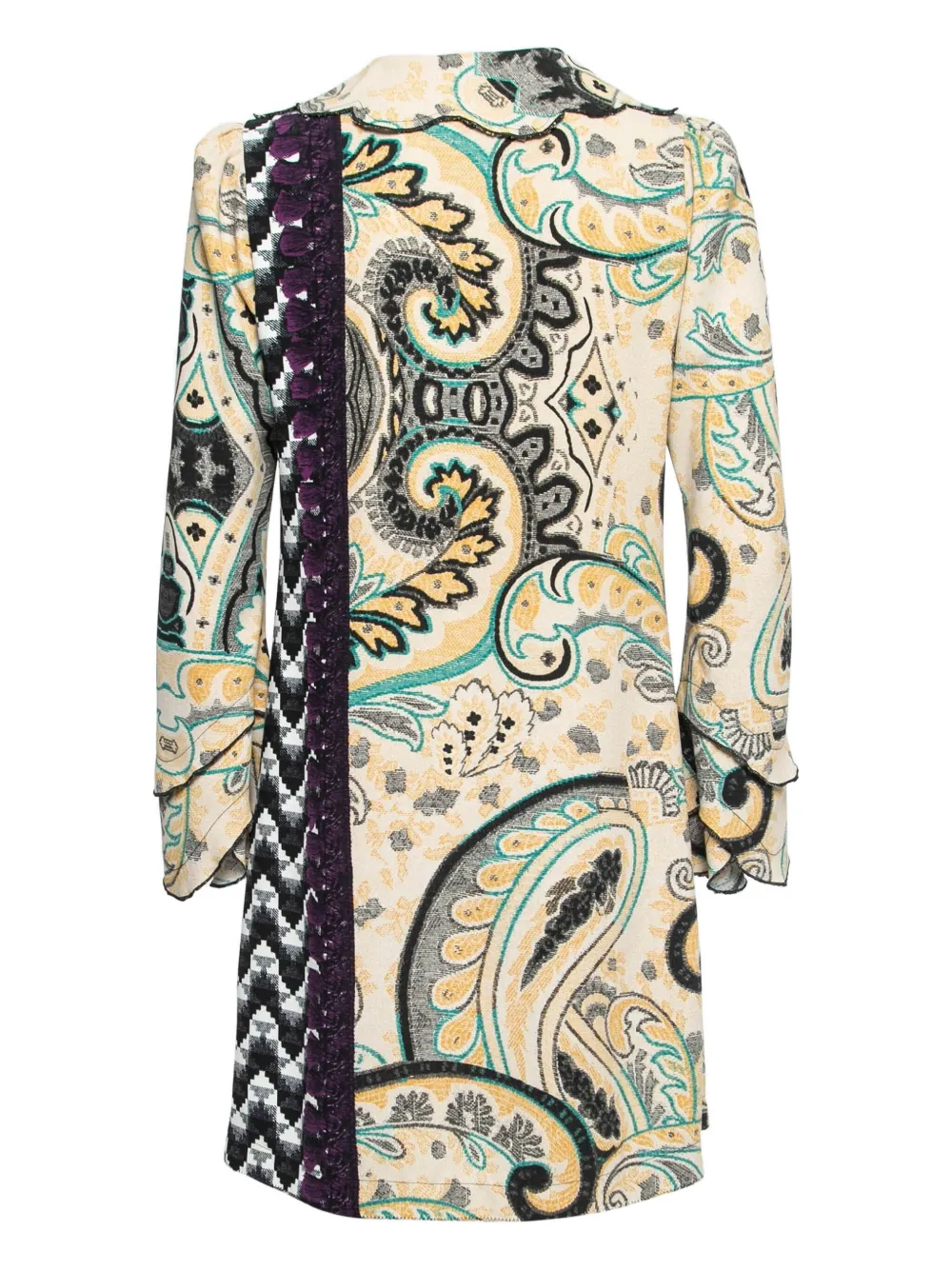 Just Cavalli Vintage Pre-owned mini-jurk met paisley-print - Beige