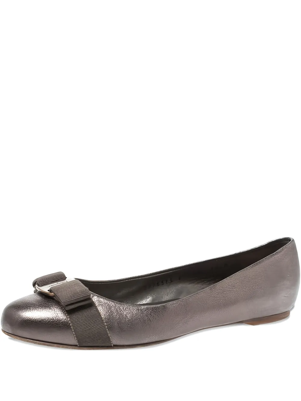 Ferragamo Pre-Owned flats Vara Bow | gris | Image 1