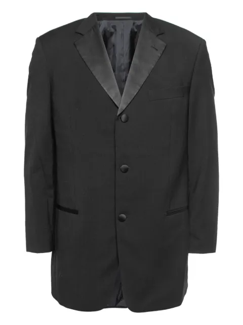 BOSS GREEN HUGO BOSS satin-lapel wool blazer