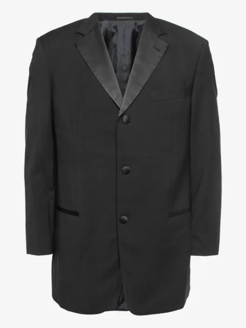 BOSS GREEN HUGO BOSS satin-lapel wool blazer