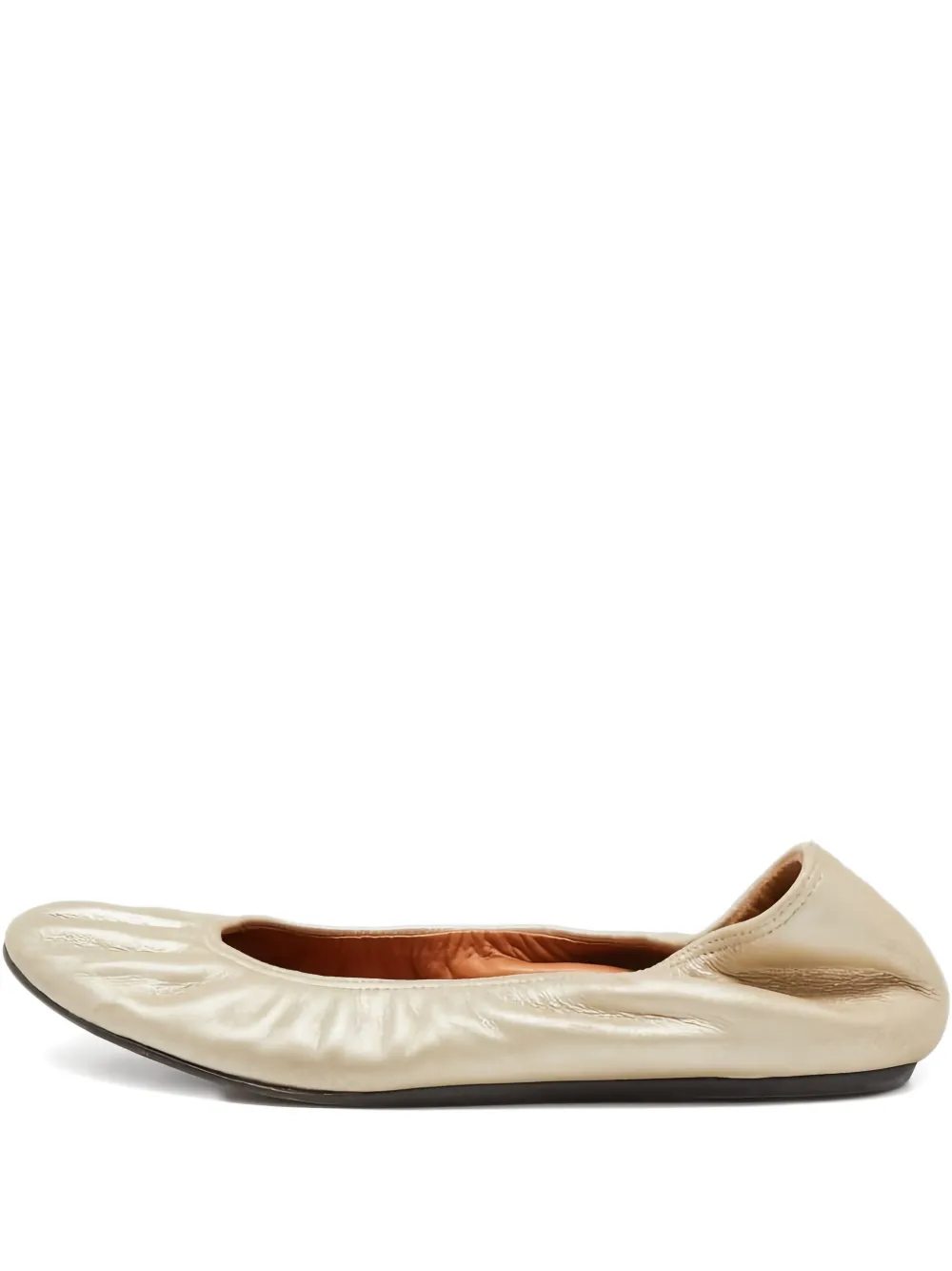 Lanvin Pre-Owned Ballerinas aus Leder - Nude