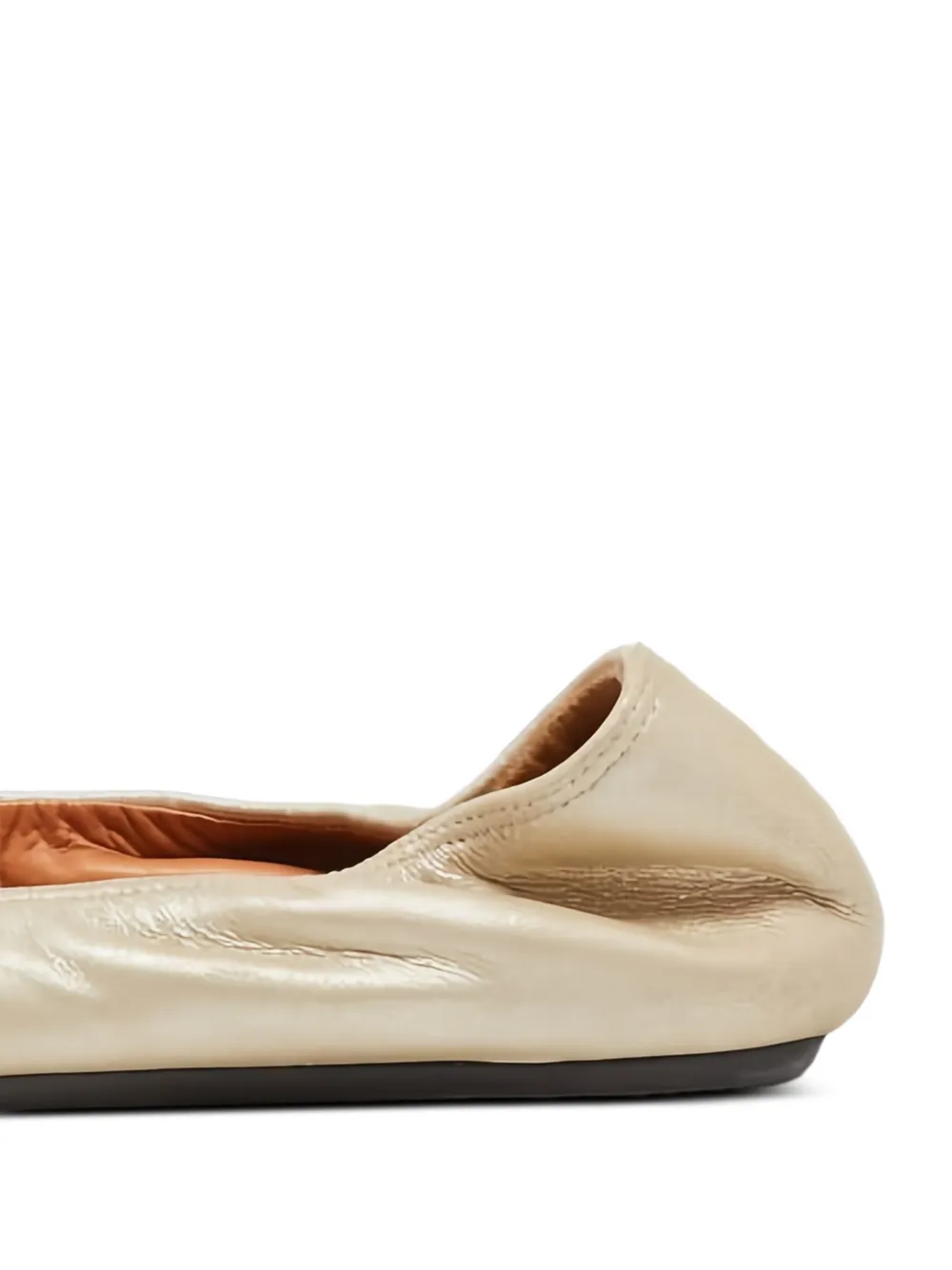 Lanvin Pre-Owned Leren ballerina's - Beige