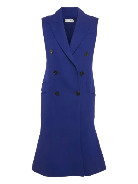 Christian Dior Pre-Owned chaleco con doble botonadura