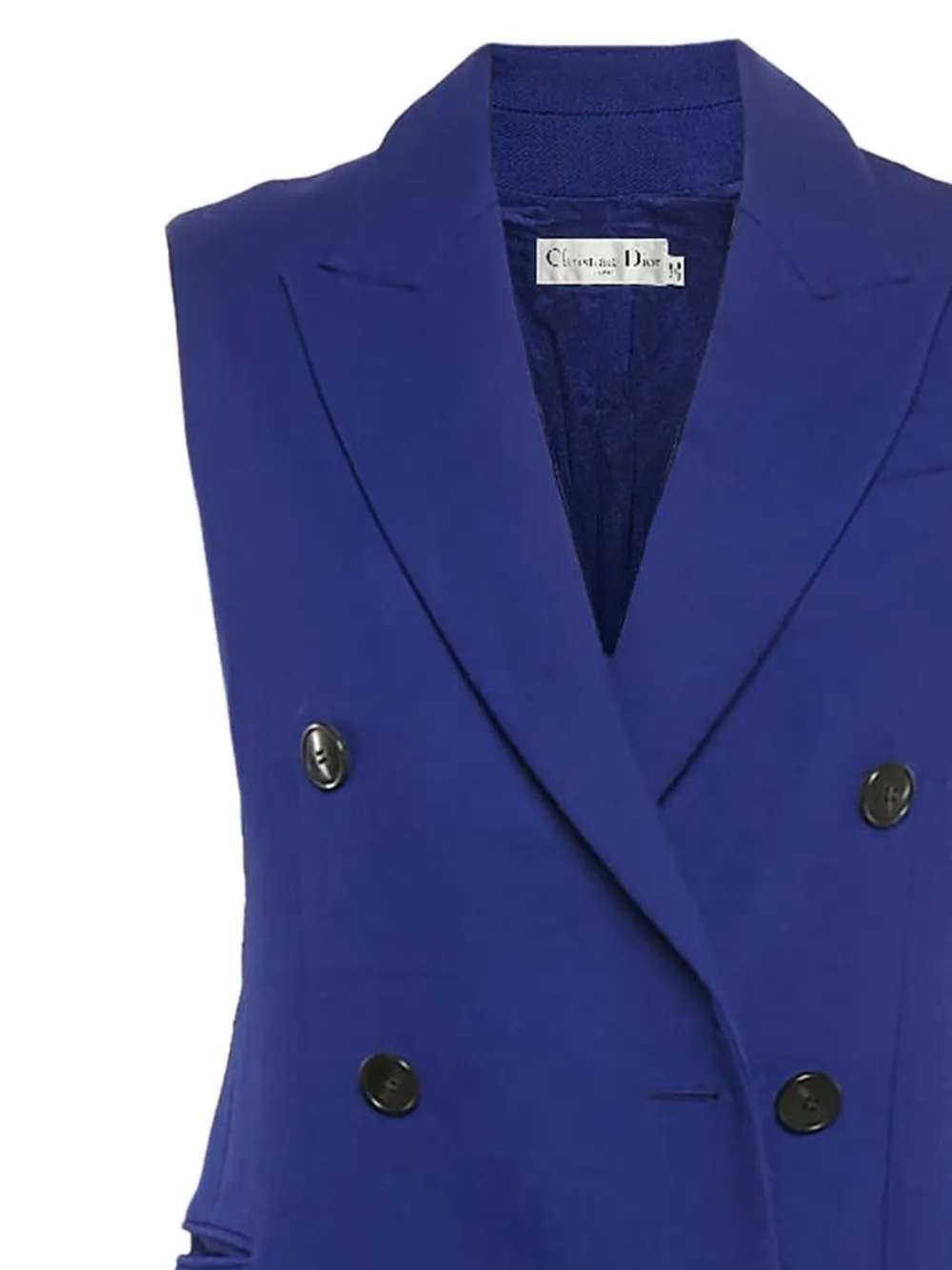Christian Dior Pre-Owned Gilet met dubbele rij knopen - Blauw