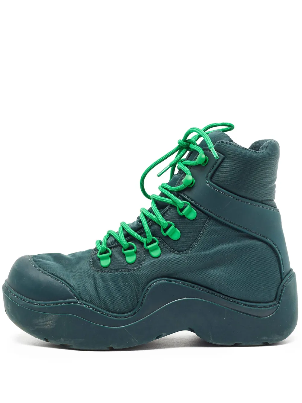 Pre-owned Bottega Veneta Chunky Boots In Green
