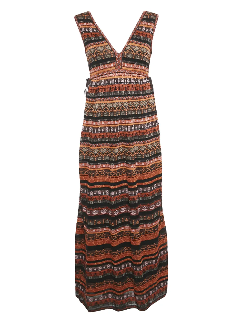 Missoni Pre-Owned 2024 lurex knitted dress - Orange