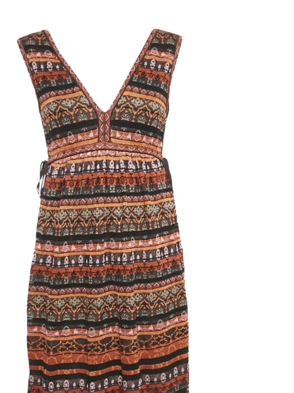 Missoni Pre-Owned 2024 lurex gebreide jurk - Oranje