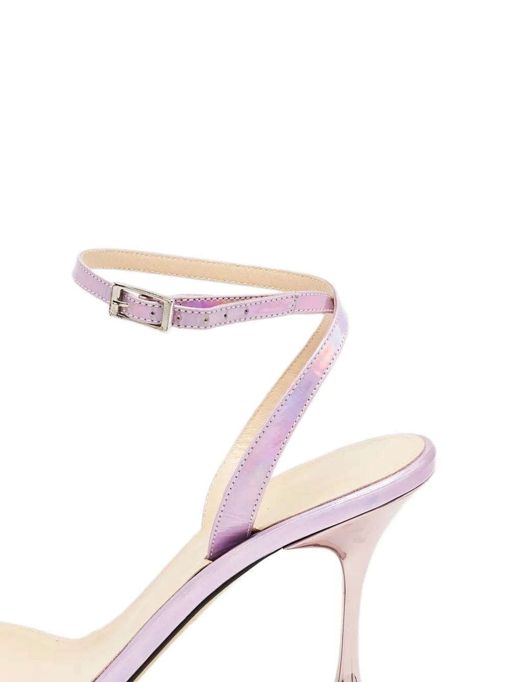 MACH & MACH 95mm iridescent bow-detail sandals | Image 2