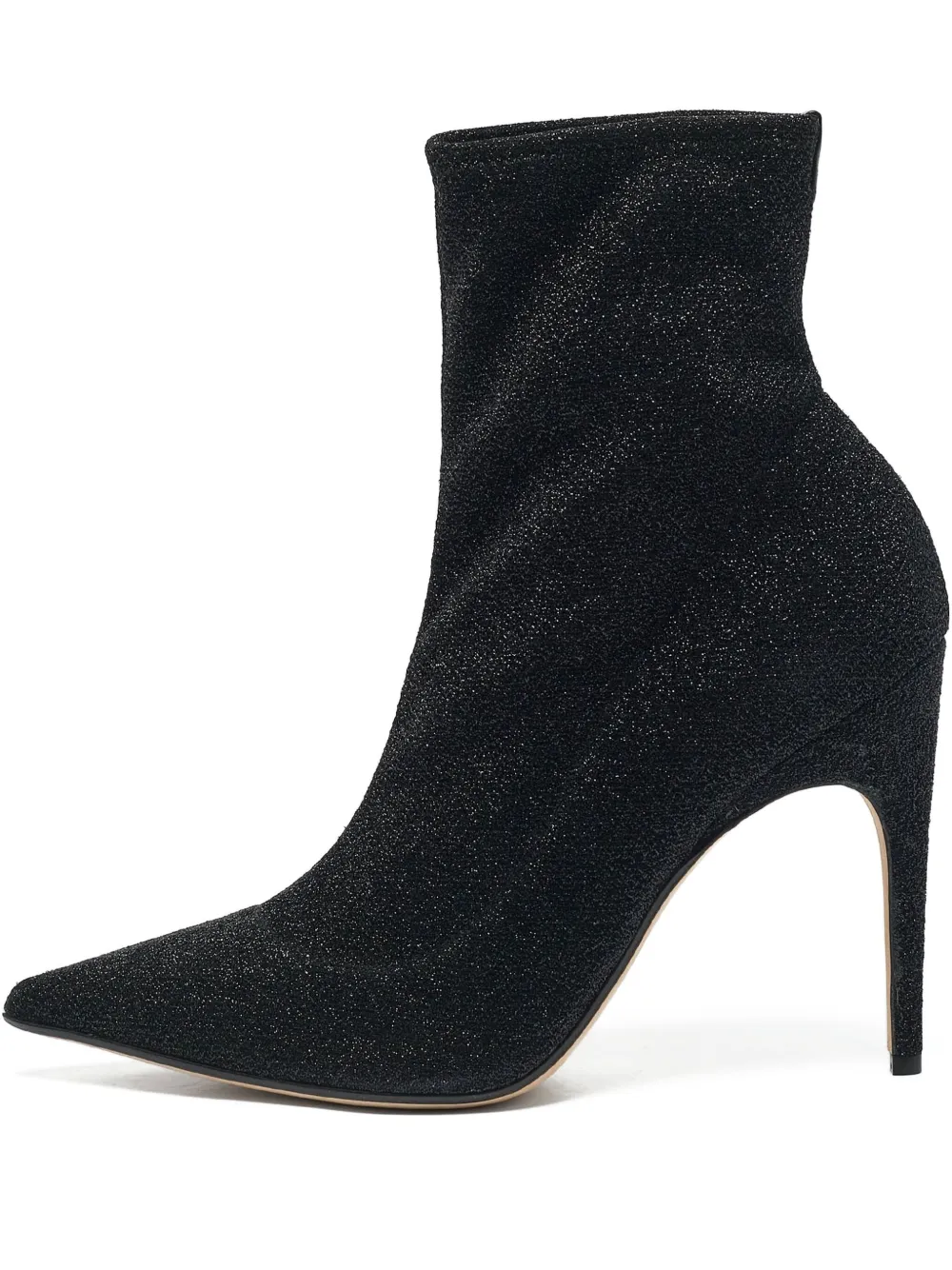 Sergio Rossi Vintage Pre-owned strukturierte Lurex-Stiefel 110mm - Schwarz