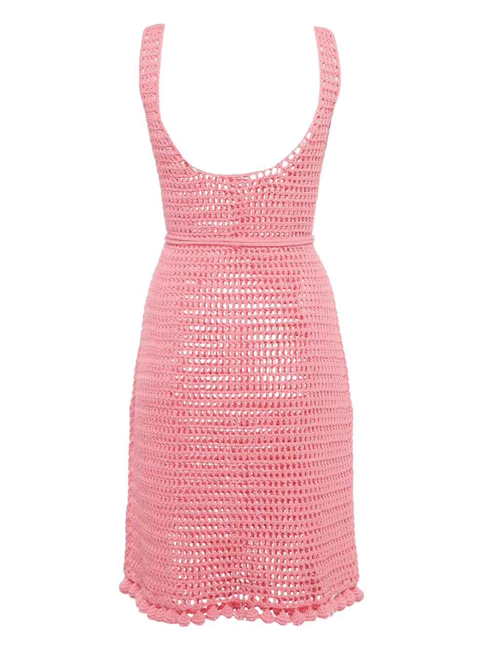 Burberry Pre-Owned Gehaakte mini-jurk met pompon - Roze