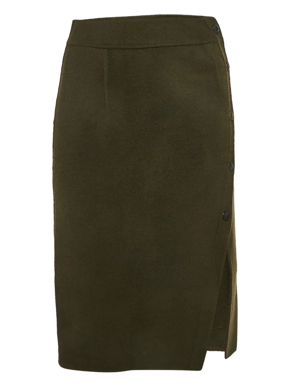 SANDRO felt button skirt | Green | Image 1