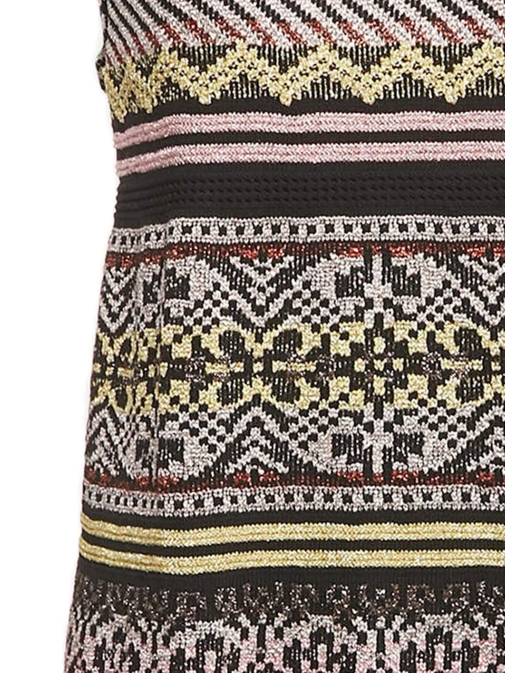 Missoni Pre-Owned Lurex jurk met geometrisch patroon - Zwart