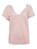 Missoni Pre-Owned floral-pattern knit top - Pink