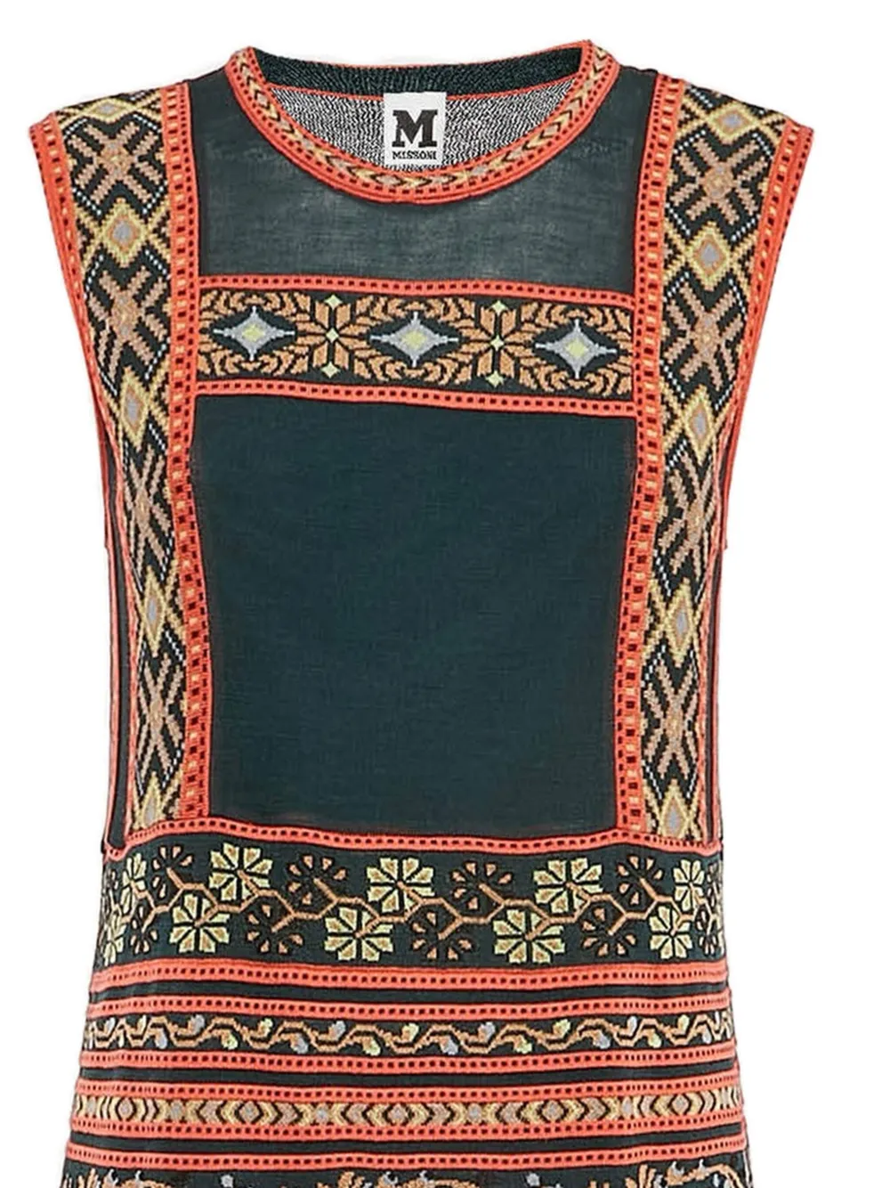 Missoni Pre-Owned 2024 jurk van wolblend - Zwart