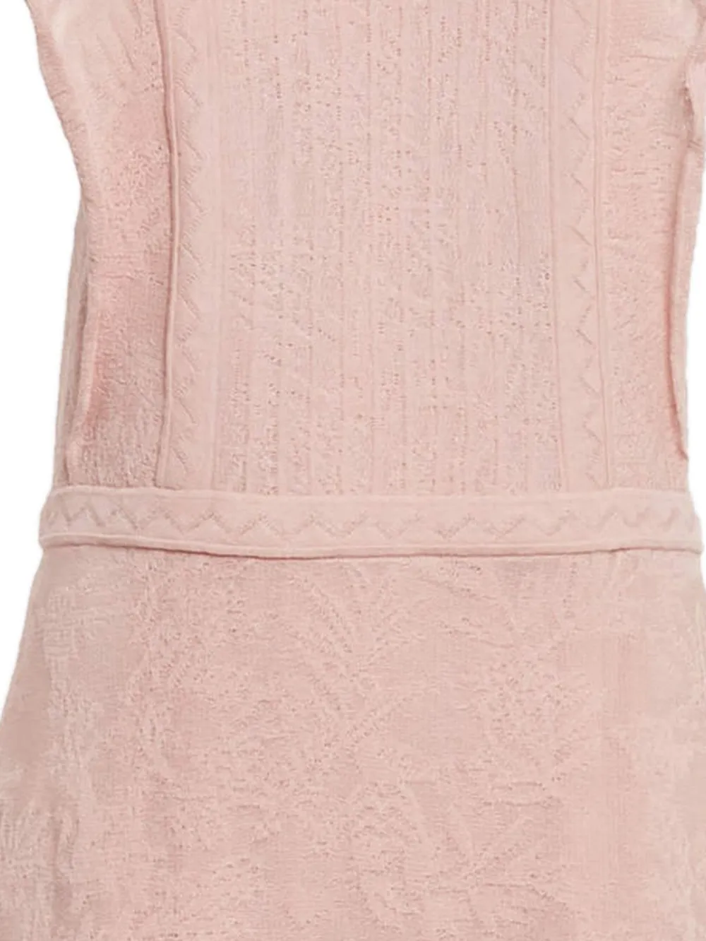 Missoni Pre-Owned Gebreide jurk met zigzag-patroon - Roze