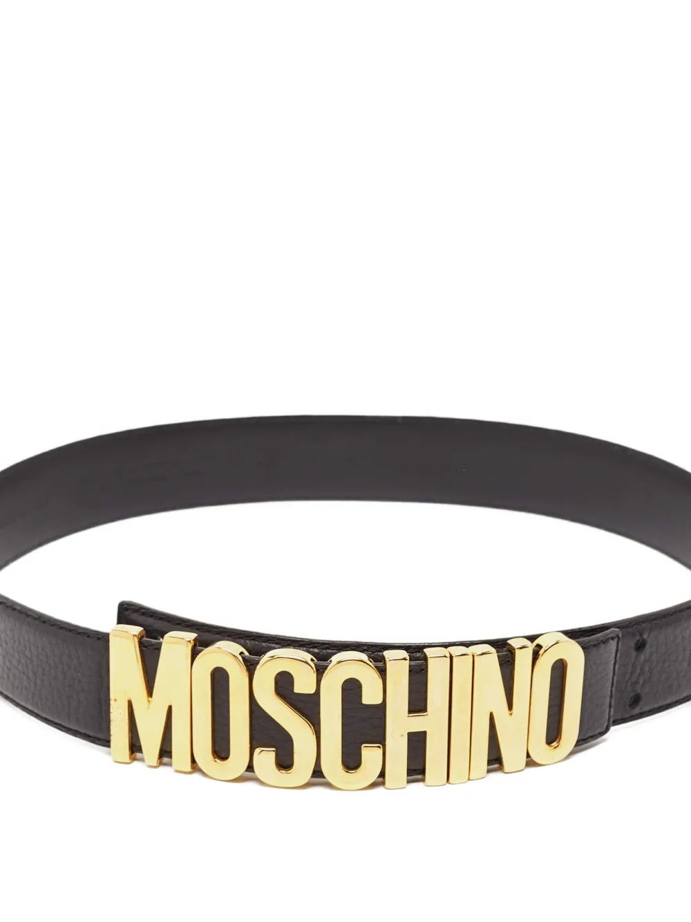 Moschino Pre-Owned leather logo belt | Image 2
