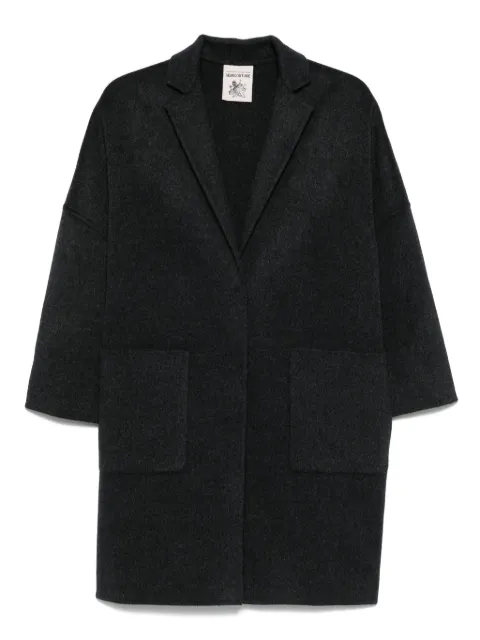 Semicouture manteau en laine à poches plaquées