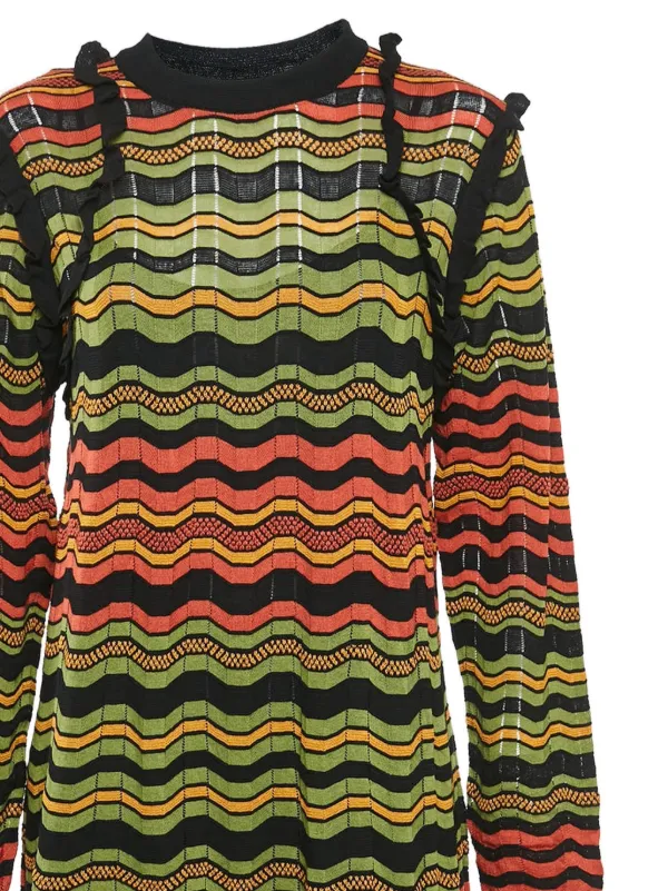 missoni green knit dress Ribbed Knit Dress