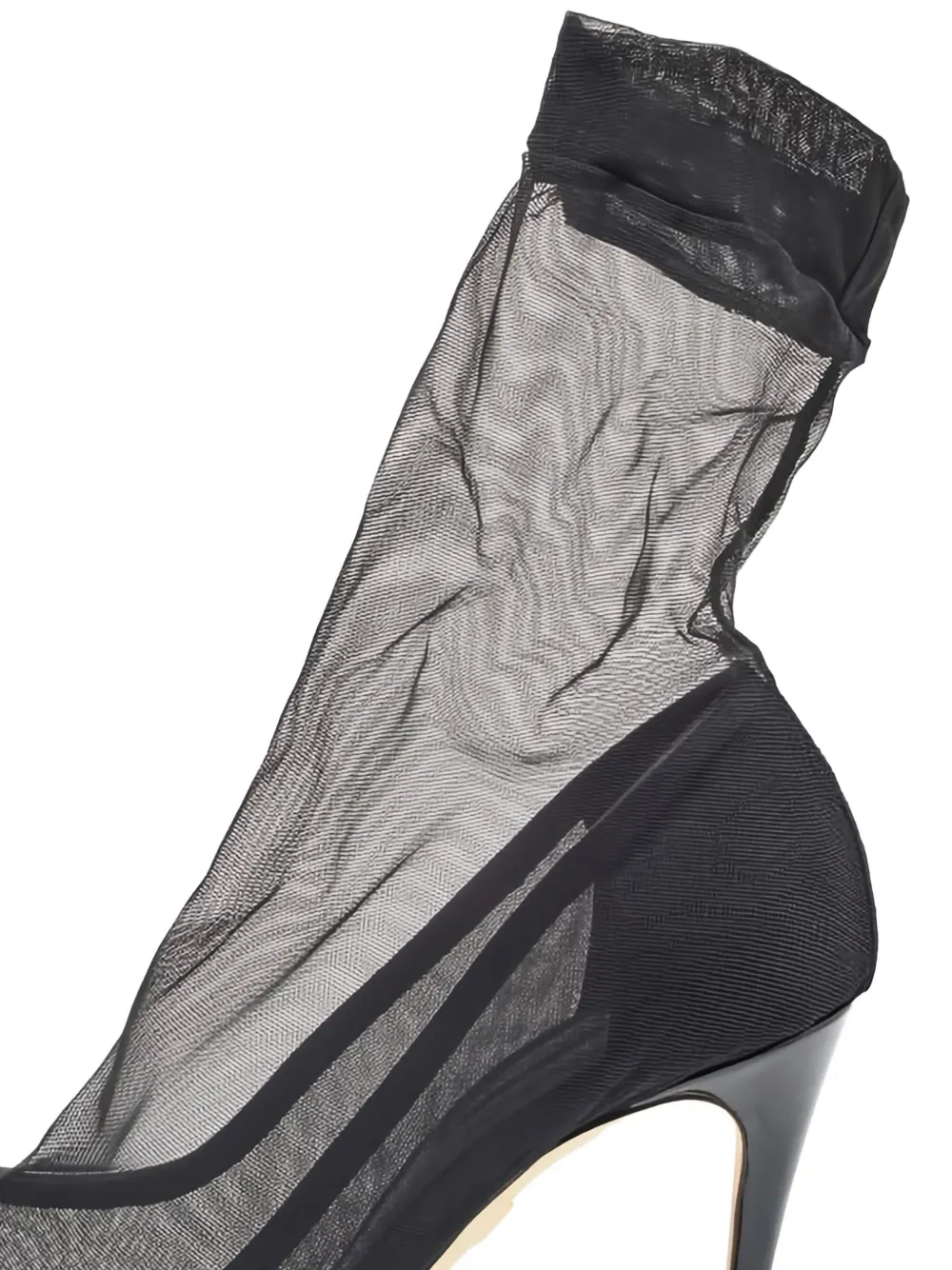 Dolce & Gabbana Pre-Owned 105 mm tulen laarzen - Zwart